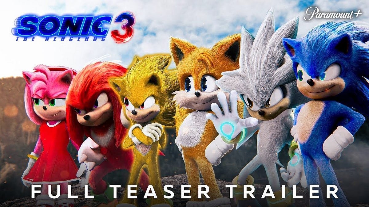 sonic the hedgehog 3 trailer release date