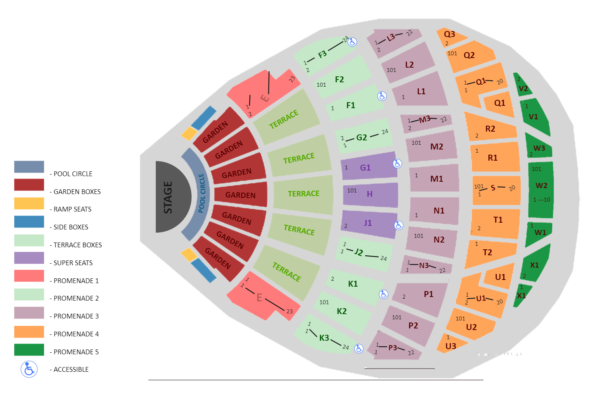 Hollywood Bowl Seating Chart